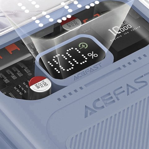 Acefast powerbank 10000mAh Sparkling Series szybkie ładowanie 30W szary (M1) Acefast powerbank 10000mAh Sparkling Series szybkie ładowanie 30W szary (M1)