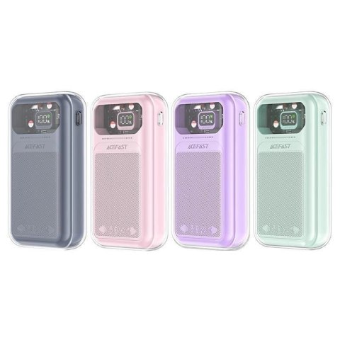 Acefast powerbank 20000mAh Sparkling Series szybkie ładowanie 30W zielony (M2) Acefast powerbank 20000mAh Sparkling Series szybkie ładowanie 30W zielony (M2)