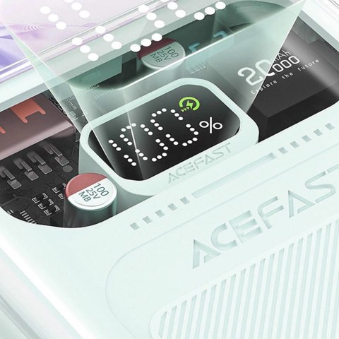 Acefast powerbank 20000mAh Sparkling Series szybkie ładowanie 30W zielony (M2) Acefast powerbank 20000mAh Sparkling Series szybkie ładowanie 30W zielony (M2)
