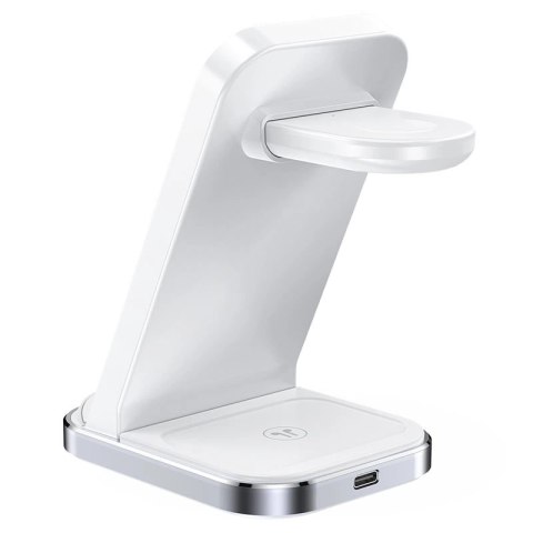 Bezprzewodowa stacja ładująca Acefast E15 3w1 do iPhone, AirPodsów, Apple Watcha - biała Bezprzewodowa stacja ładująca Acefast E15 3w1 do iPhone, AirPodsów, Apple Watcha - biała