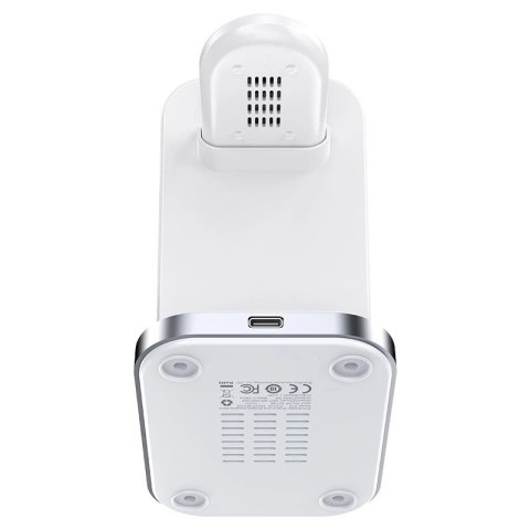 Bezprzewodowa stacja ładująca Acefast E15 3w1 do iPhone, AirPodsów, Apple Watcha - biała Bezprzewodowa stacja ładująca Acefast E15 3w1 do iPhone, AirPodsów, Apple Watcha - biała