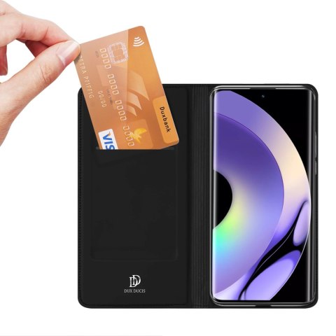 Dux Ducis Skin Pro etui do Realme 10 Pro pokrowiec z klapką portfel na kartę podstawka czarne Dux Ducis Skin Pro etui do Realme 10 Pro pokrowiec z klapką portfel na kartę podstawka czarne