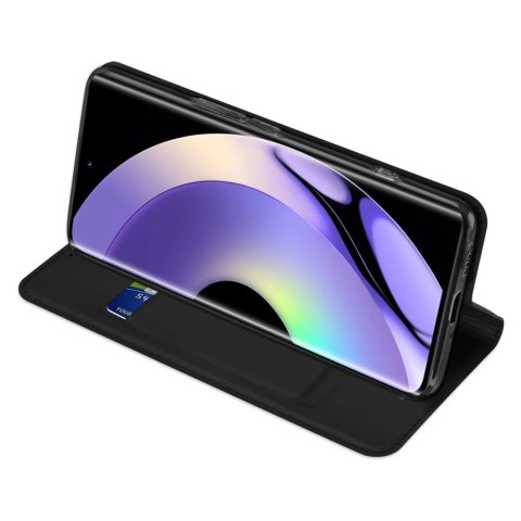 Dux Ducis Skin Pro etui do Realme 10 Pro pokrowiec z klapką portfel na kartę podstawka czarne Dux Ducis Skin Pro etui do Realme 10 Pro pokrowiec z klapką portfel na kartę podstawka czarne