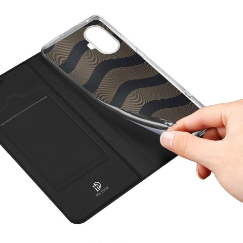 Dux Ducis Skin Pro etui do Realme 10 Pro pokrowiec z klapką portfel na kartę podstawka czarne Dux Ducis Skin Pro etui do Realme 10 Pro pokrowiec z klapką portfel na kartę podstawka czarne