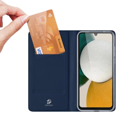 Dux Ducis Skin Pro etui do Samsung Galaxy A34 5G pokrowiec z klapką portfel na kartę podstawka niebieskie Dux Ducis Skin Pro etui do Samsung Galaxy A34 5G pokrowiec z klapką portfel na kartę podstawka niebieskie