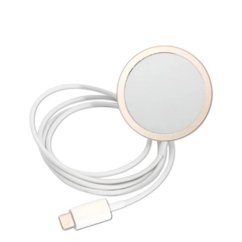 Etui Guess 4G Print MagSafe na iPhone 13 Pro + ładowarka indukcyjna - różowe