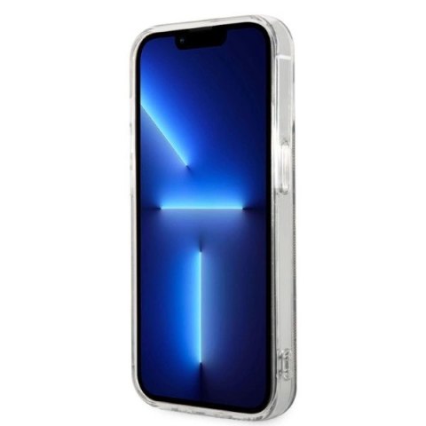 Etui Guess 4G Print MagSafe na iPhone 14 Pro Max + ładowarka indukcyjna - brązowe