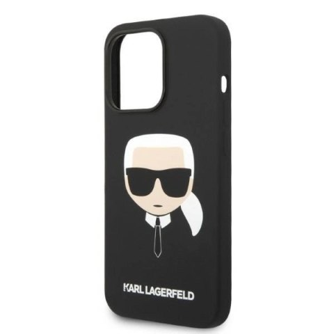 Etui Karl Lagerfeld Silicone Karl's Head MagSafe na iPhone 14 Pro Max - czarne Etui Karl Lagerfeld Silicone Karl's Head MagSafe na iPhone 14 Pro Max - czarne