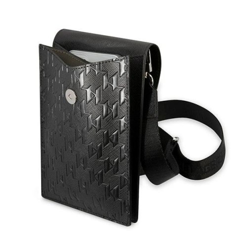 Torebka Karl Lagerfeld Monogram Plate - czarna Torebka Karl Lagerfeld Monogram Plate - czarna