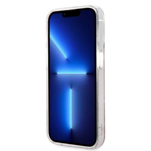 Zestaw etui Guess Jungle MagSafe + ładowarka do iPhone 14 Pro Max 6,7" - różowe