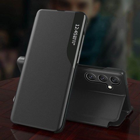 Eco Leather View Case etui Samsung Galaxy A54 5G z klapką podstawka czarne Eco Leather View Case etui Samsung Galaxy A54 5G z klapką podstawka czarne
