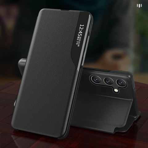 Eco Leather View Case etui Samsung Galaxy A54 5G z klapką podstawka czarne Eco Leather View Case etui Samsung Galaxy A54 5G z klapką podstawka czarne