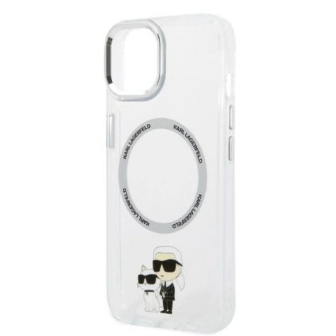 Etui Karl Lagerfeld Iconic Karl&Choupette MagSafe na iPhone 14 Plus - przezroczyste Etui Karl Lagerfeld Iconic Karl&Choupette MagSafe na iPhone 14 Plus - przezroczyste