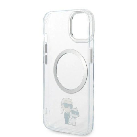 Etui Karl Lagerfeld Iconic Karl&Choupette MagSafe na iPhone 14 Plus - przezroczyste Etui Karl Lagerfeld Iconic Karl&Choupette MagSafe na iPhone 14 Plus - przezroczyste
