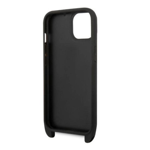 Etui Karl Lagerfeld Monogram Ikonik Patch na iPhone 14 - czarne Etui Karl Lagerfeld Monogram Ikonik Patch na iPhone 14 - czarne