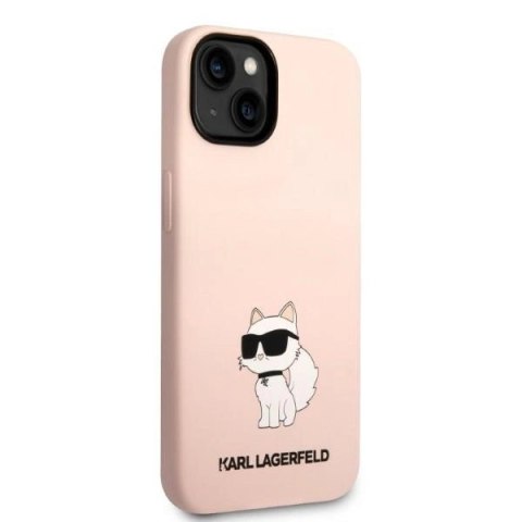 Etui Karl Lagerfeld Silicone Choupette na iPhone 14 Plus - różowe Etui Karl Lagerfeld Silicone Choupette na iPhone 14 Plus - różowe