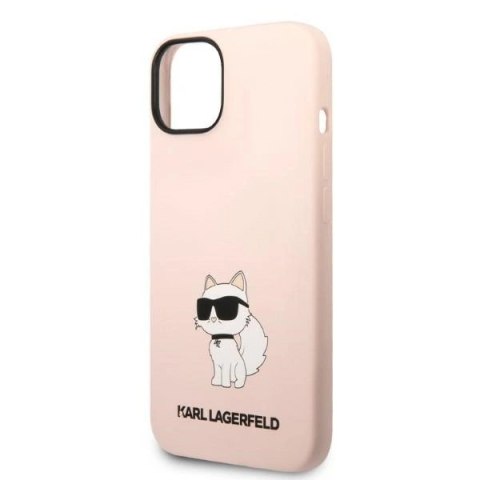 Etui Karl Lagerfeld Silicone Choupette na iPhone 14 Plus - różowe Etui Karl Lagerfeld Silicone Choupette na iPhone 14 Plus - różowe