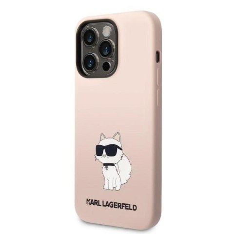 Etui Karl Lagerfeld Silicone Choupette na iPhone 14 Pro - różowe Etui Karl Lagerfeld Silicone Choupette na iPhone 14 Pro - różowe
