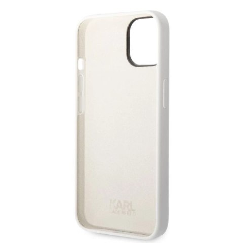 Etui Karl Lagerfeld Silicone Ikonik na iPhone 14 Plus - białe Etui Karl Lagerfeld Silicone Ikonik na iPhone 14 Plus - białe