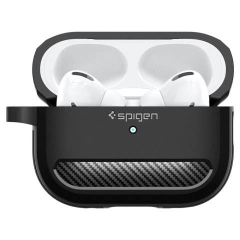 Etui Spigen Rugged Armor na Apple AirPods Pro 1 / 2 - czarny mat Etui Spigen Rugged Armor na Apple AirPods Pro 1 / 2 - czarny mat