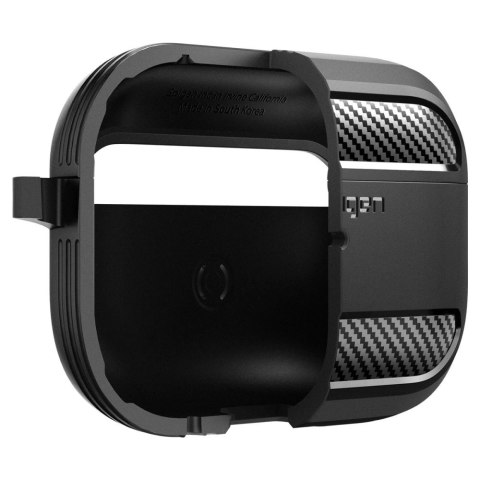 Etui Spigen Rugged Armor na Apple AirPods Pro 1 / 2 - czarny mat Etui Spigen Rugged Armor na Apple AirPods Pro 1 / 2 - czarny mat