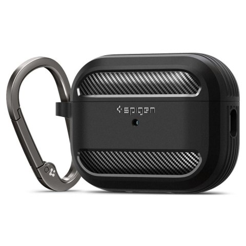 Etui Spigen Rugged Armor na Apple AirPods Pro 1 / 2 - czarny mat Etui Spigen Rugged Armor na Apple AirPods Pro 1 / 2 - czarny mat