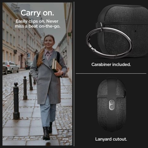 Etui Spigen Urban Fit na Apple AirPods Pro 1 / 2 - czarne
