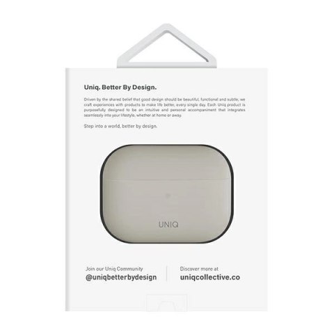 Etui UNIQ Lino na AirPods Pro 2 - beżowe
