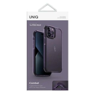 Etui Uniq Combat na iPhone 14 Pro Max - purpurowe