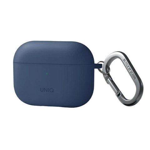 Etui Uniq Nexo na AirPods Pro 2 + haczyki na uszy - niebieskie Etui Uniq Nexo na AirPods Pro 2 + haczyki na uszy - niebieskie