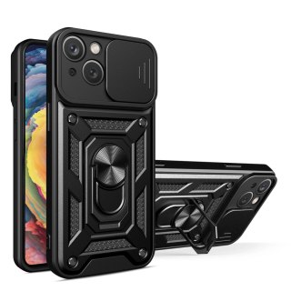 Hybrid Armor Camshield etui Vivo Y35 / Vivo Y22 / Vivo Y22s pancerny pokrowiec z osłoną na aparat czarne
