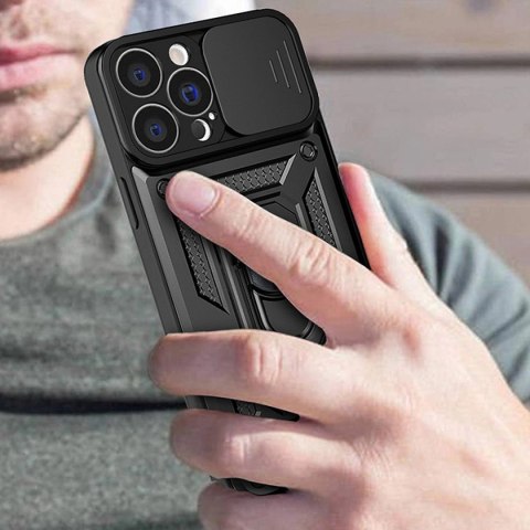 Hybrid Armor Camshield etui Vivo Y35 / Vivo Y22 / Vivo Y22s pancerny pokrowiec z osłoną na aparat czarne Hybrid Armor Camshield etui Vivo Y35 / Vivo Y22 / Vivo Y22s pancerny pokrowiec z osłoną na aparat czarne