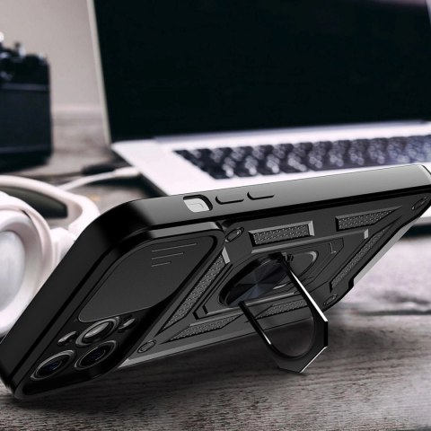 Hybrid Armor Camshield etui Vivo Y35 / Vivo Y22 / Vivo Y22s pancerny pokrowiec z osłoną na aparat czarne Hybrid Armor Camshield etui Vivo Y35 / Vivo Y22 / Vivo Y22s pancerny pokrowiec z osłoną na aparat czarne