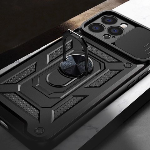 Hybrid Armor Camshield etui Vivo Y35 / Vivo Y22 / Vivo Y22s pancerny pokrowiec z osłoną na aparat czarne Hybrid Armor Camshield etui Vivo Y35 / Vivo Y22 / Vivo Y22s pancerny pokrowiec z osłoną na aparat czarne
