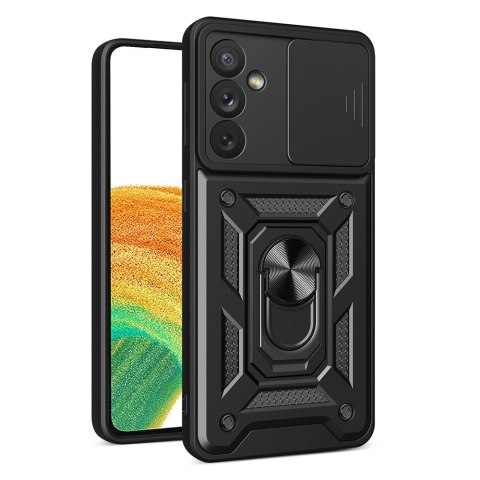 Hybrid Armor Camshield etui do Samsung Galaxy A14 pancerny pokrowiec z osłoną na aparat czarne Hybrid Armor Camshield etui do Samsung Galaxy A14 pancerny pokrowiec z osłoną na aparat czarne