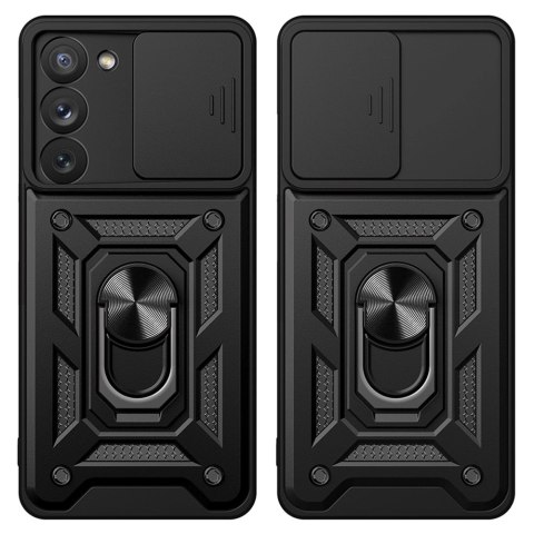 Hybrid Armor Camshield etui do Samsung Galaxy A14 pancerny pokrowiec z osłoną na aparat czarne Hybrid Armor Camshield etui do Samsung Galaxy A14 pancerny pokrowiec z osłoną na aparat czarne