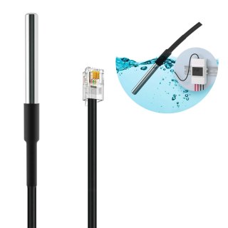 Sonoff inteligentna wodoszczelna sonda czujnik temperatury czarny (DS18B2)