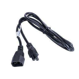 Akyga kabel zasilający do notebooka AK-NB-09A koniczynka CCA IEC C5 / C14 1.5 m