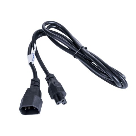 Akyga kabel zasilający do notebooka AK-NB-09A koniczynka CCA IEC C5 / C14 1.5 m