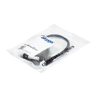 Akyga konwerter adapter z kablem AK-AD-37 mini DisplayPort (m) / DVI 24+5 pin (f) 15cm
