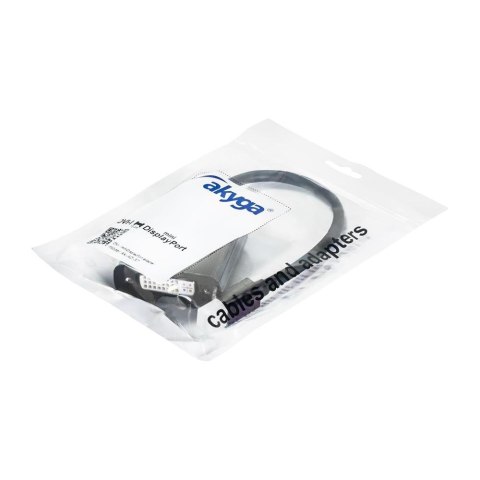 Akyga konwerter adapter z kablem AK-AD-37 mini DisplayPort (m) / DVI 24+5 pin (f) 15cm