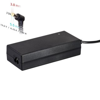 Akyga zasilacz do notebooka AK-ND-56 19V / 6.32A 120W 5.5 x 3.0 mm + pin SAMSUNG 1.2m