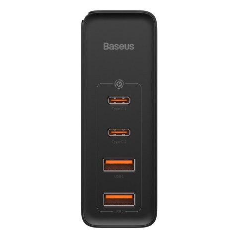 Baseus ładowarka sieciowa GaN2 Pro PD 100W 2x USB-C 2x USB czarna Baseus ładowarka sieciowa GaN2 Pro PD 100W 2x USB-C 2x USB czarna