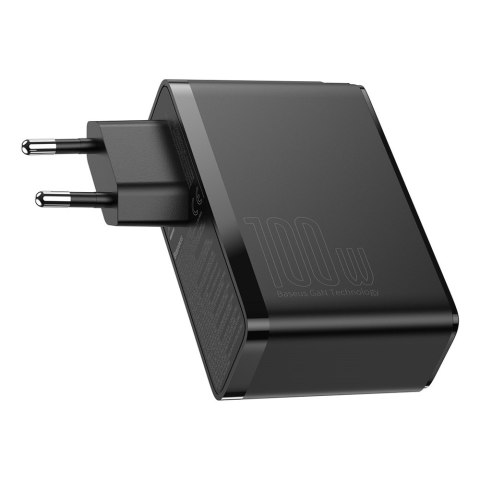 Baseus ładowarka sieciowa GaN2 Pro PD 100W 2x USB-C 2x USB czarna Baseus ładowarka sieciowa GaN2 Pro PD 100W 2x USB-C 2x USB czarna
