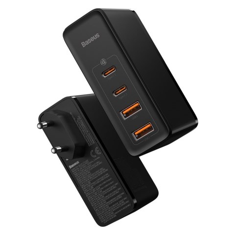 Baseus ładowarka sieciowa GaN2 Pro PD 100W 2x USB-C 2x USB czarna Baseus ładowarka sieciowa GaN2 Pro PD 100W 2x USB-C 2x USB czarna