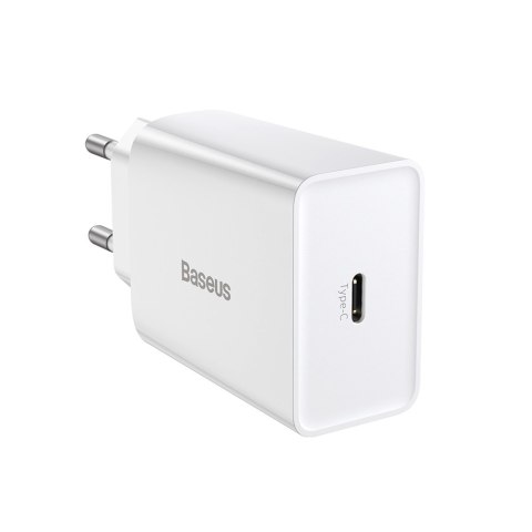 Baseus ładowarka sieciowa Speed Mini PD 20W 1x USB-C biała Baseus ładowarka sieciowa Speed Mini PD 20W 1x USB-C biała