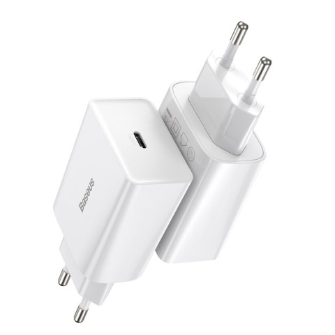 Baseus ładowarka sieciowa Speed Mini PD 20W 1x USB-C biała Baseus ładowarka sieciowa Speed Mini PD 20W 1x USB-C biała