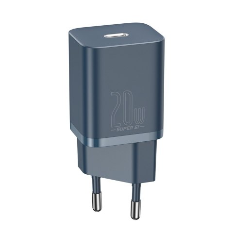 Baseus ładowarka sieciowa Super Si PD 20W 1x USB-C niebieska + kabel USB-C - Lightning Baseus ładowarka sieciowa Super Si PD 20W 1x USB-C niebieska + kabel USB-C - Lightning