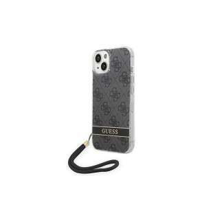 Guess nakładka do iPhone 14 6,1" GUOHCP14SH4STK czarna HC PC/TPU Print 4G Cord
