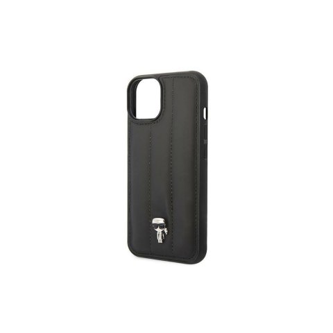 Karl Lagerfeld nakładka do iPhone 14 6,1" KLHCP14SPSQPK czarna hardcase Puffy Ikonik Pin